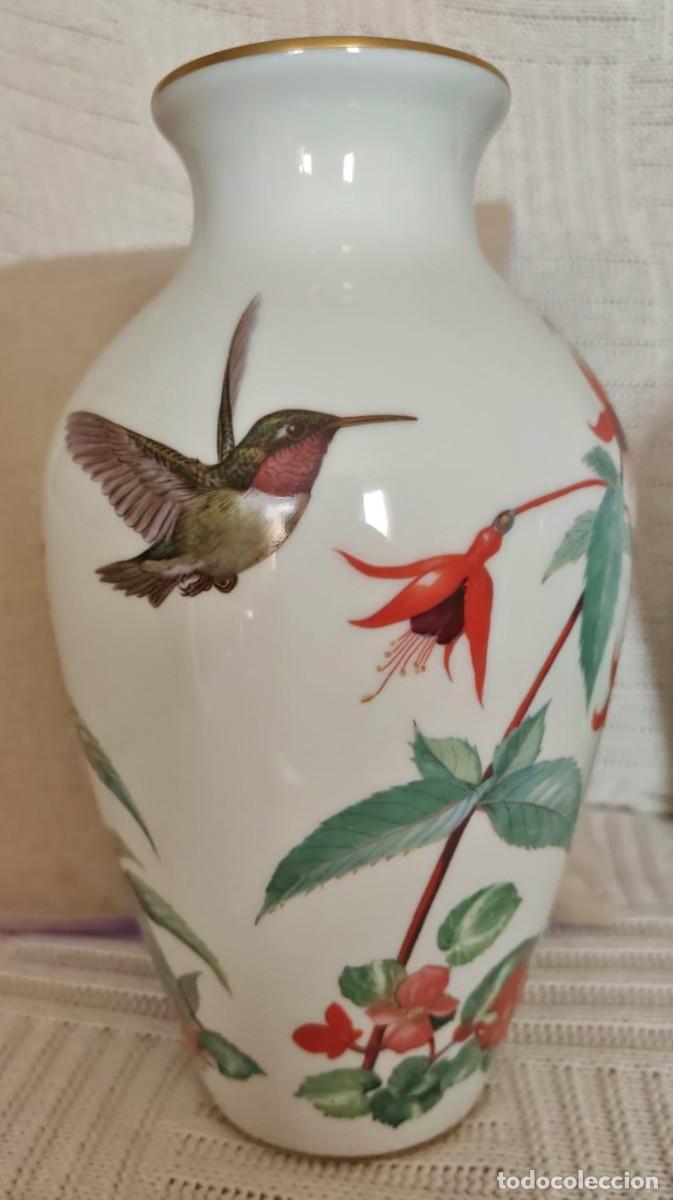 Antig&uuml;edades: lote de 3 jarrones franklin porcelain a&ntilde;o 1981 - Foto 3