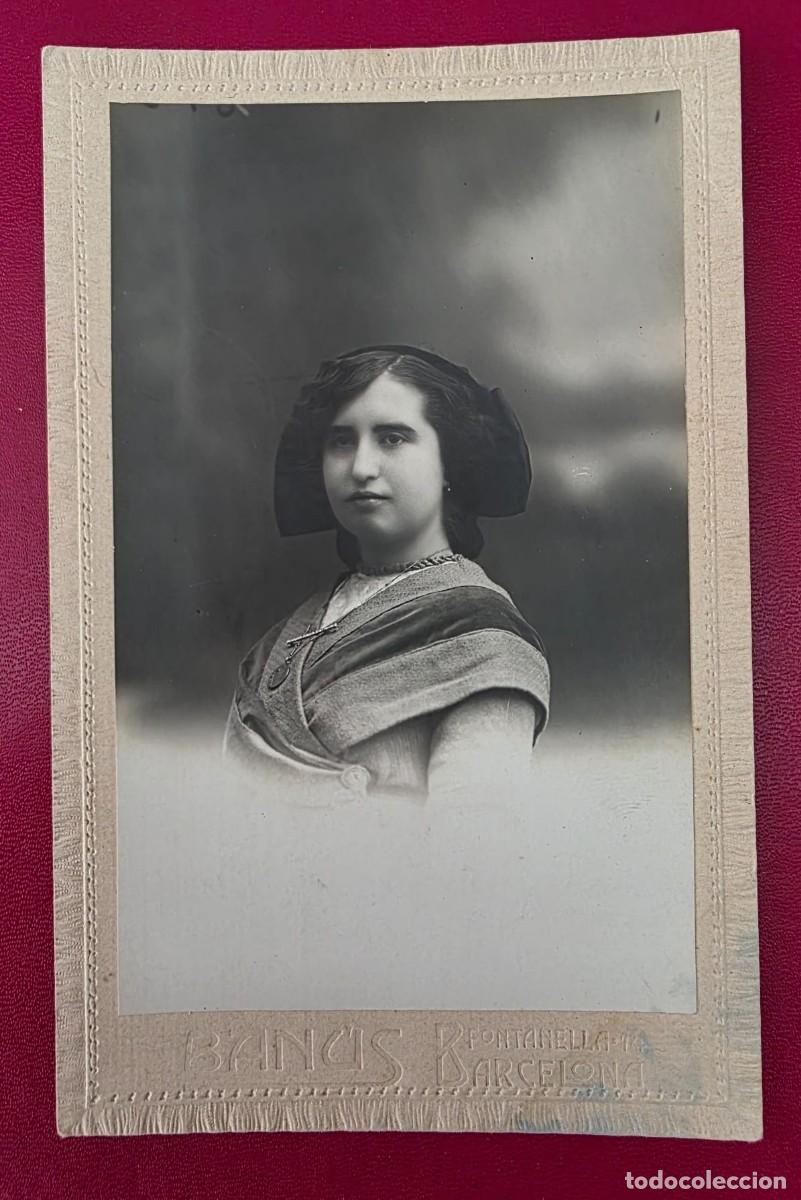 Antiques: P.101 Retrato Femenino de Estudio &ndash; Ban&uacute;s, Fontanella, Barcelona SIGLO XX