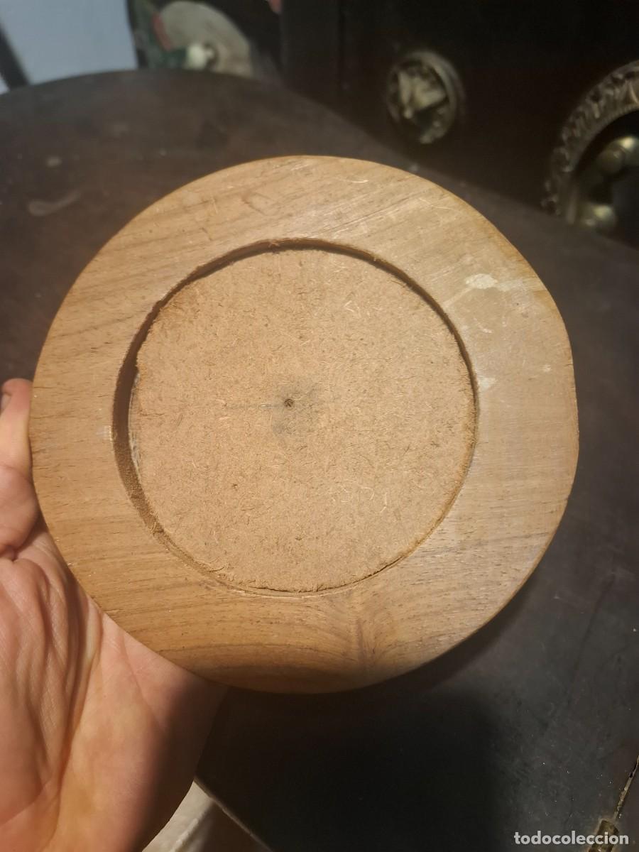Antig&uuml;edades: Antiguo marco circular en madera tallada - Foto 3