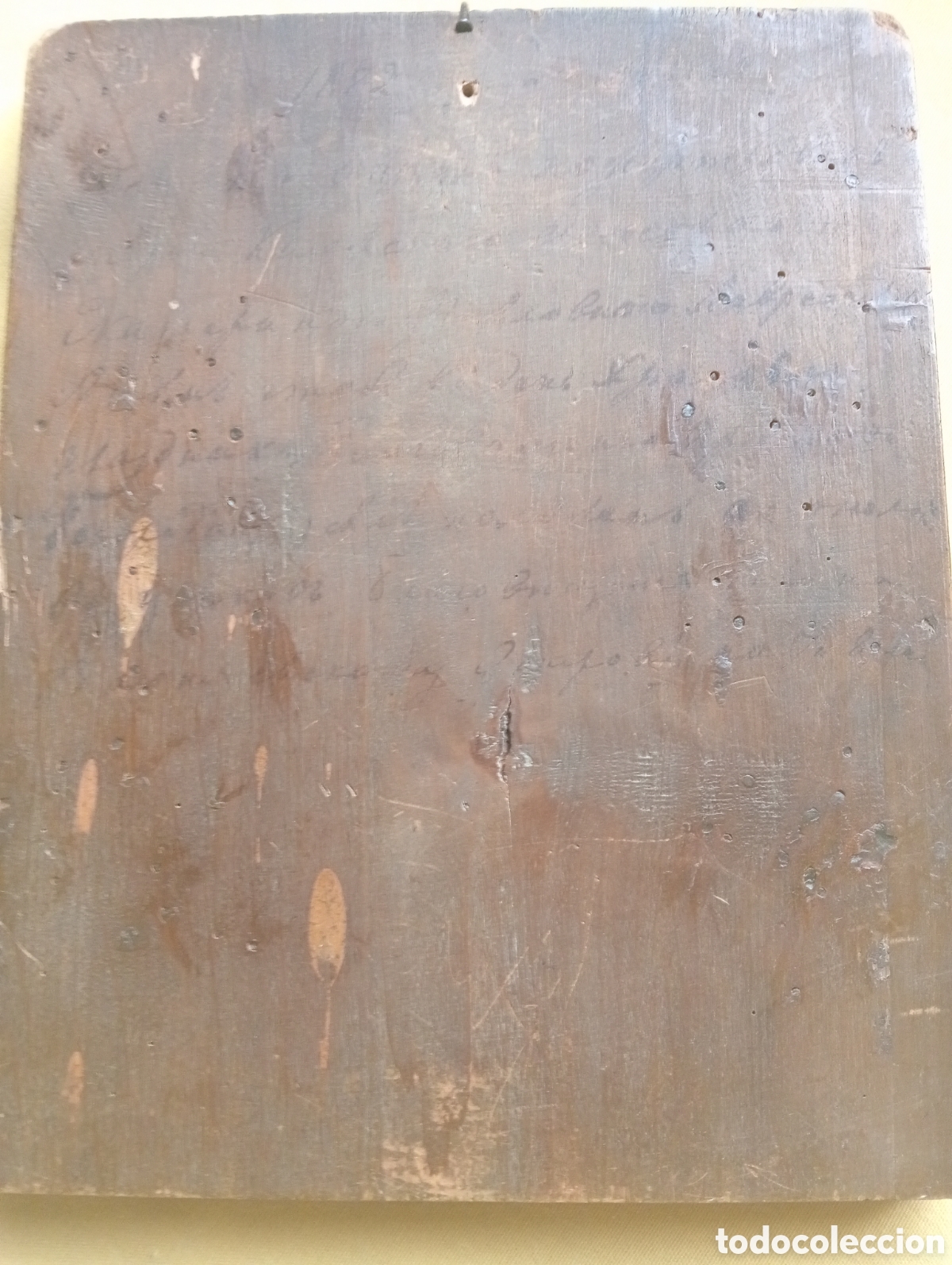 Antig&uuml;edades: ICONO PINTADO MADERA ANTIGUO - Foto 2