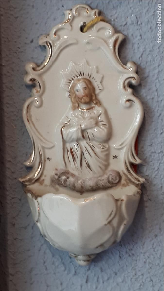 Antig&uuml;edades: Pila benditera. Siglo XIX - Foto 1