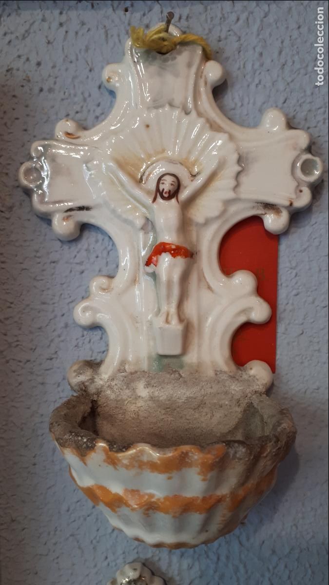 Antig&uuml;edades: Pila benditera. Siglo XIX - Foto 1