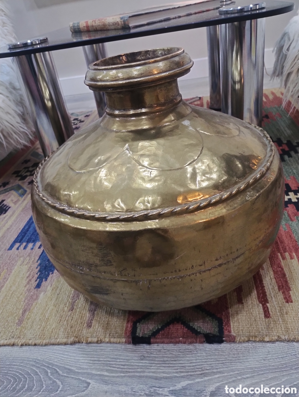 Antig&uuml;edades: C&aacute;ntaro de agua de la India - Foto 4