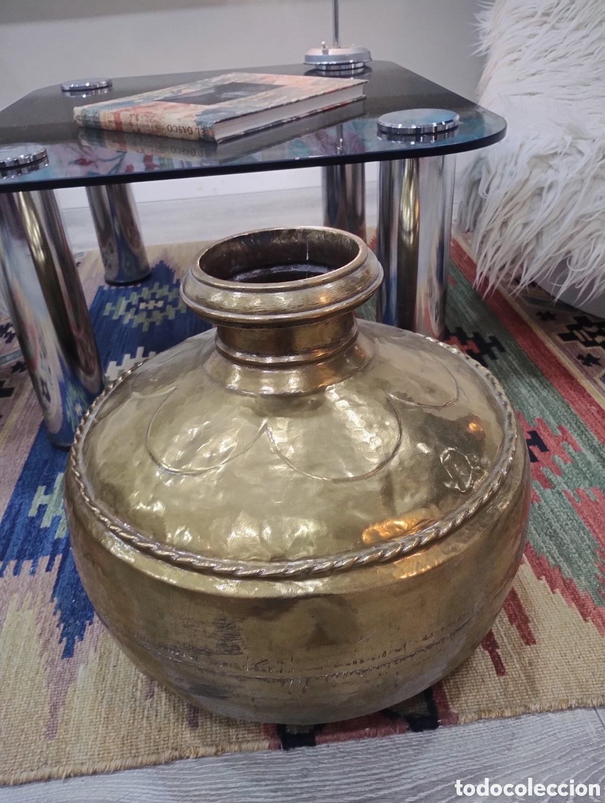Antig&uuml;edades: C&aacute;ntaro de agua de la India - Foto 1