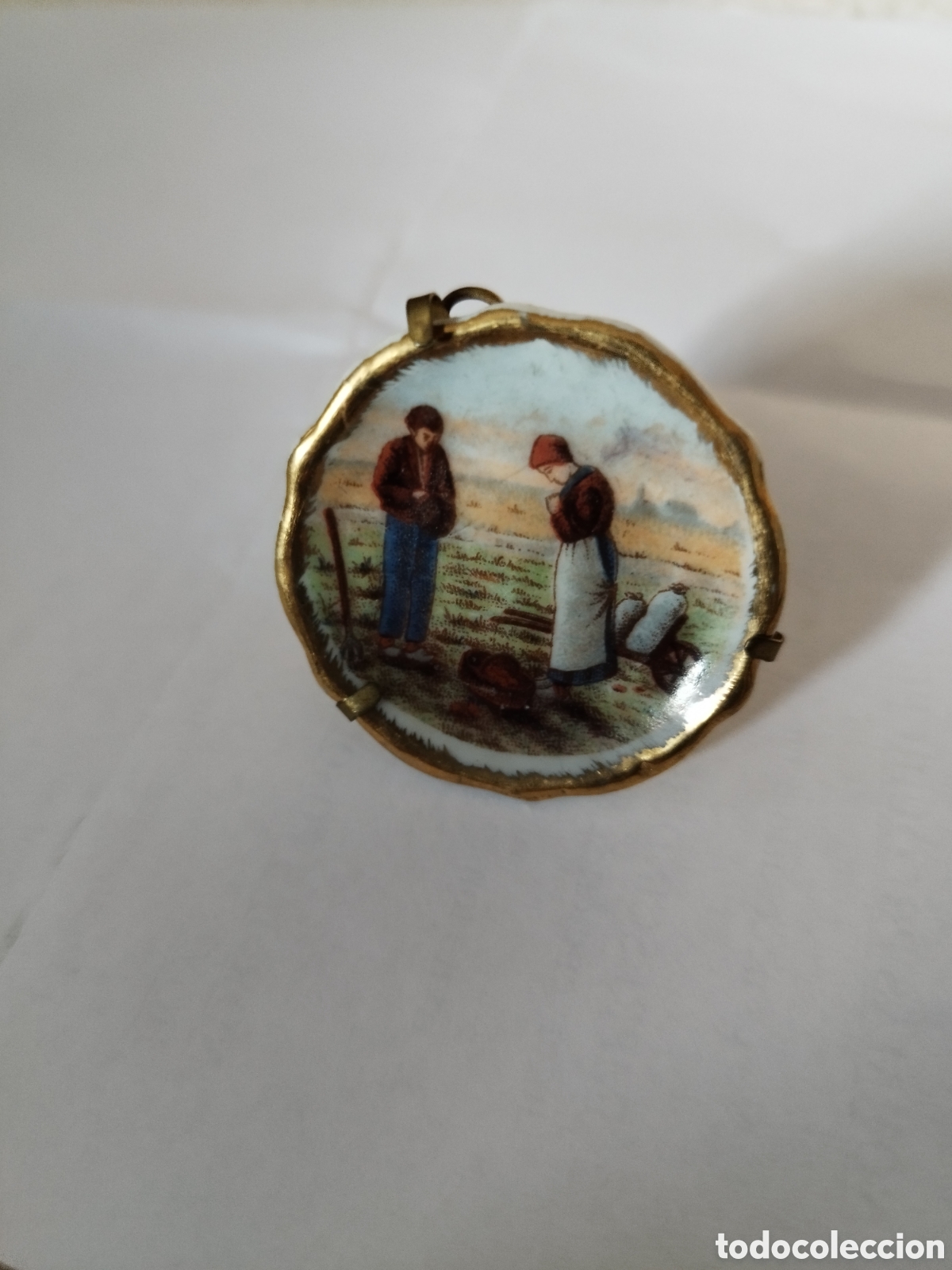 Antig&uuml;edades: Plato miniatura Limoges - Foto 4