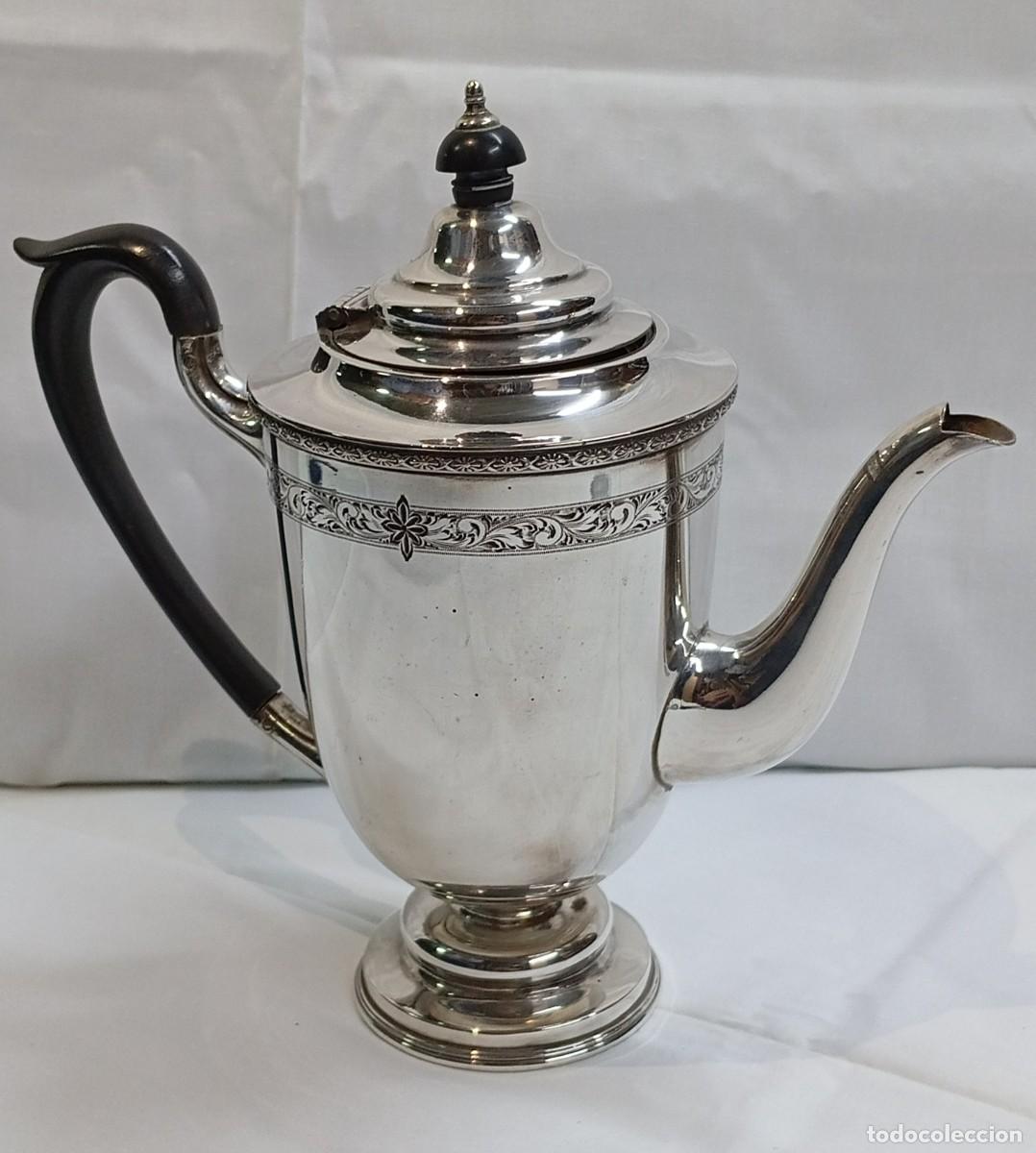 Antig&uuml;edades: TETERA INGLESA PLATEADA - Foto 1