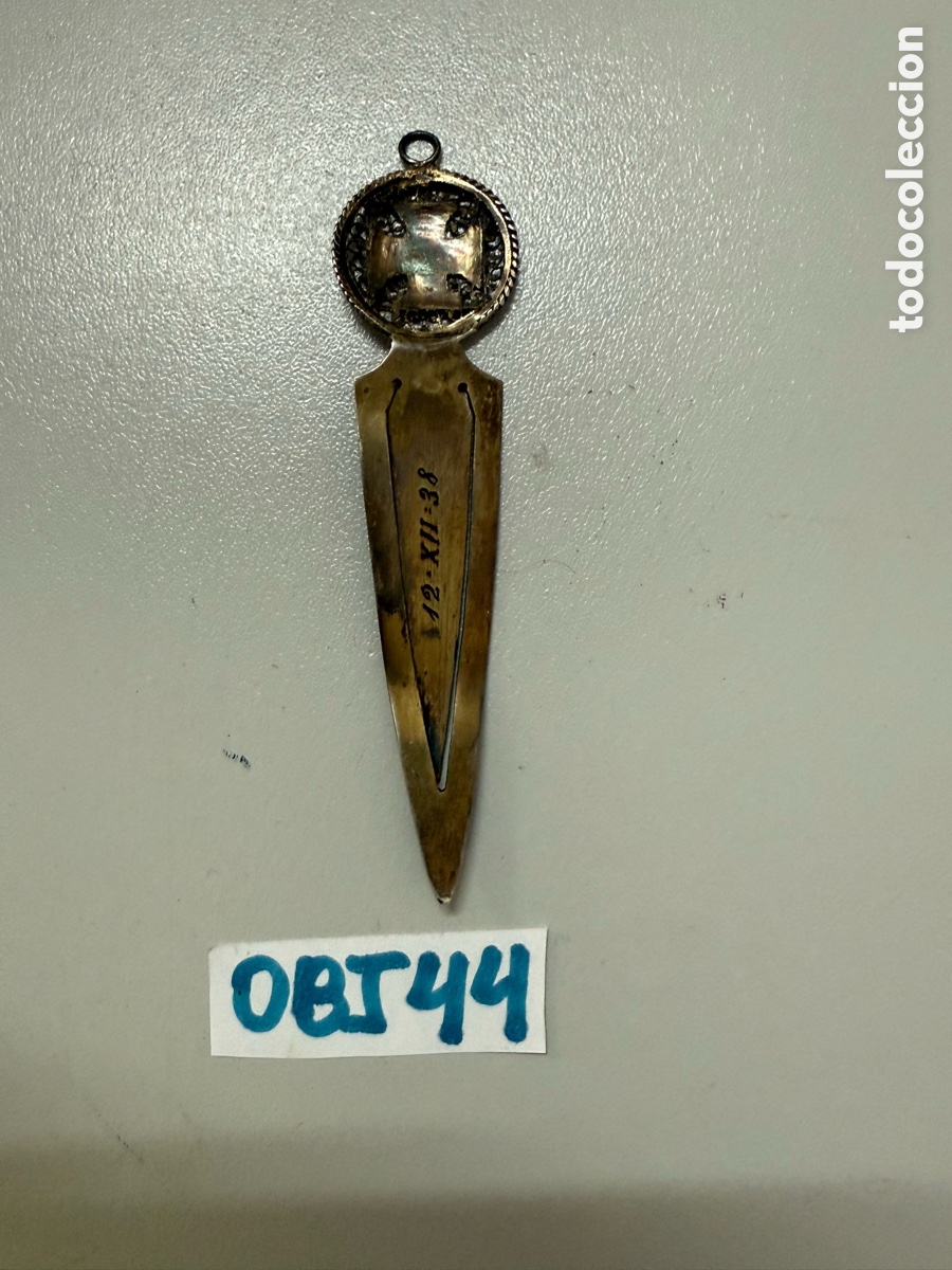 Antig&uuml;edades: Antiguo marca p&aacute;ginas de plata - Foto 2