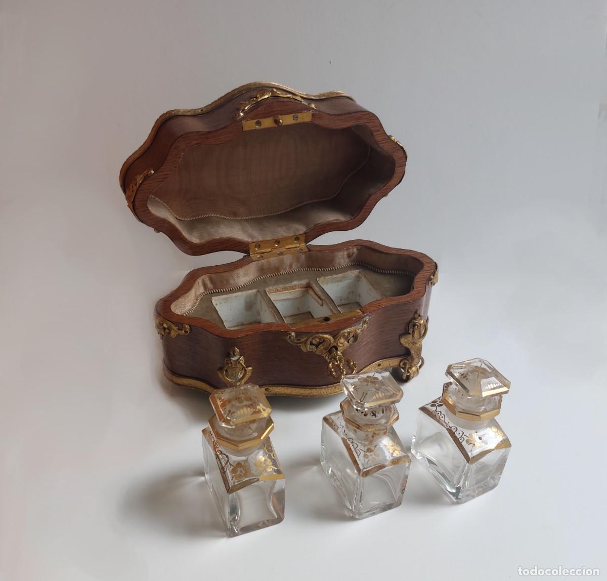 Antig&uuml;edades: Alphonse Giroux Paris- Antiguo Caddy de Perfumes- Napole&oacute;n III, Siglo XIX