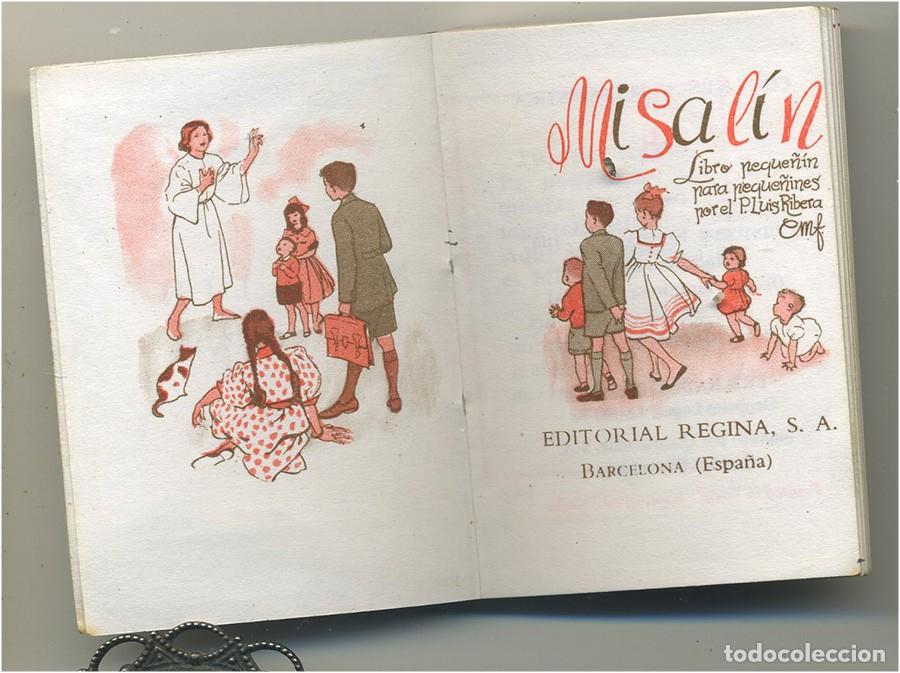 Antig&uuml;edades: MINI LIBRO MISALIN REGINA MIDE 6,5/4,5 CM - Foto 2