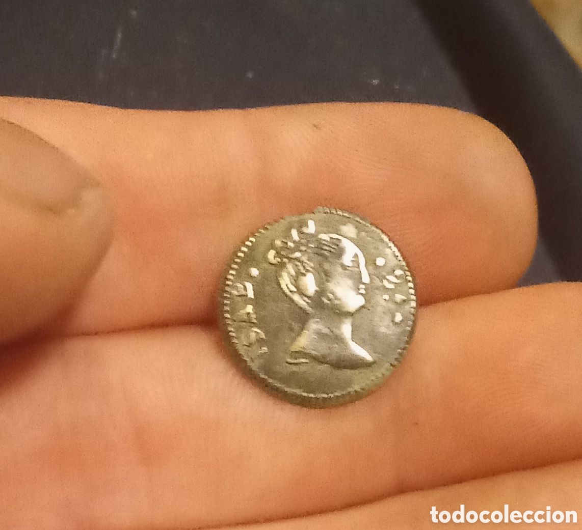 Antig&uuml;edades: BOT&Oacute;N MILITAR DE ISABEL II - Foto 1