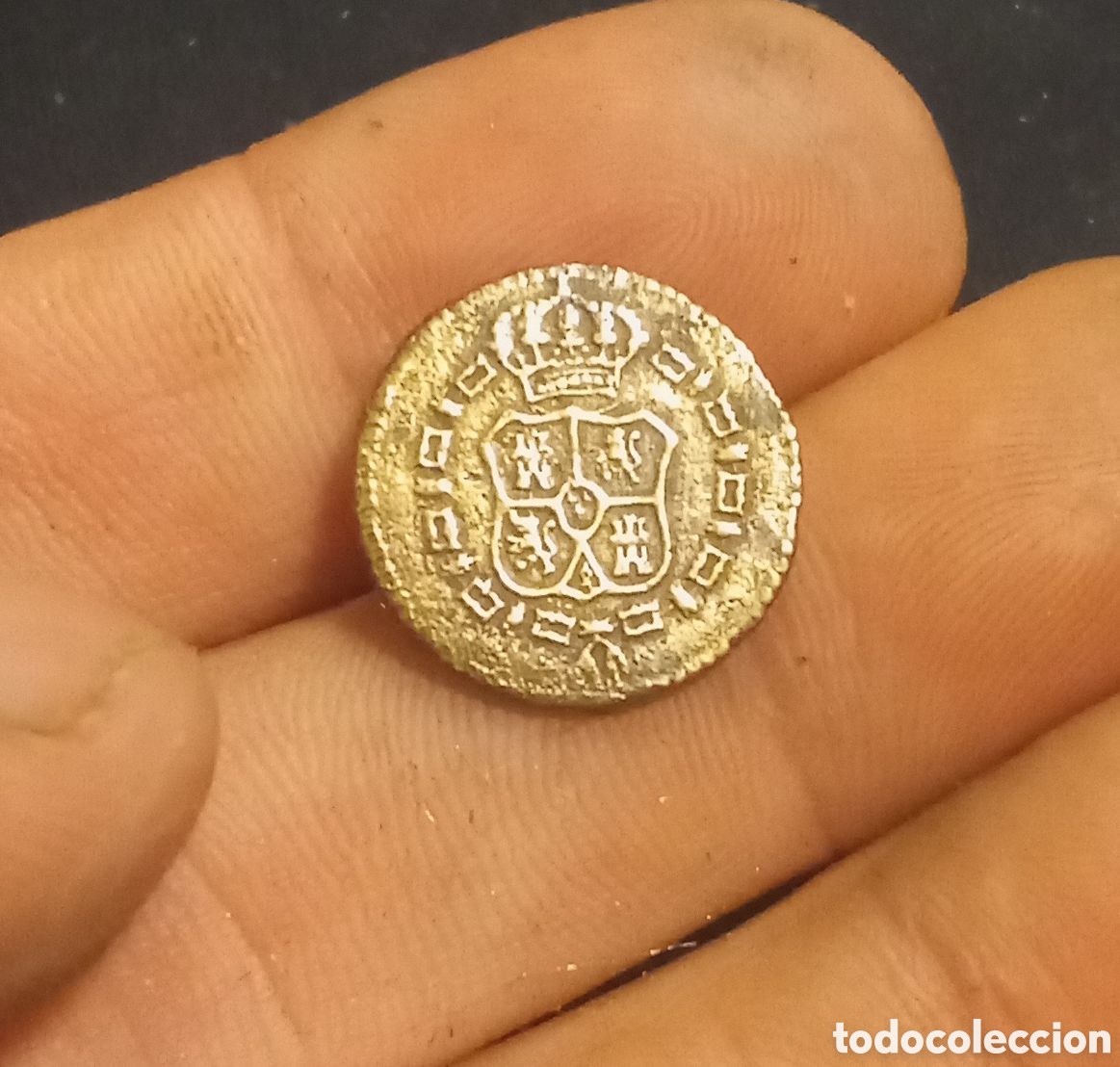 Antig&uuml;edades: BOT&Oacute;N MILITAR ANTIGUO ESPA&Ntilde;OL - Foto 1