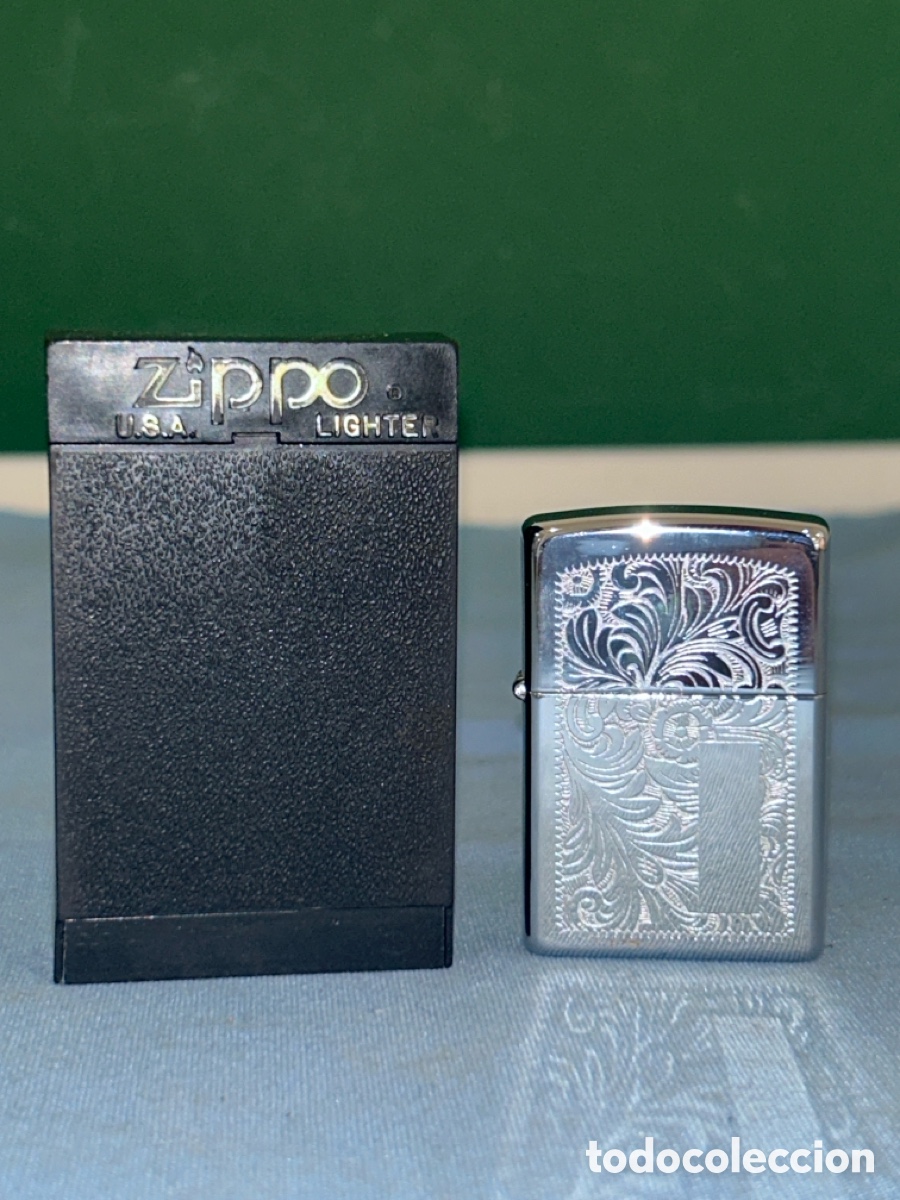 Oggetti Antichi: ENCENDEDOR, MECHERO ZIPPO BRADFORD MADE IN USA EN SU CAJA ORIGINAL *VER FOTOS*