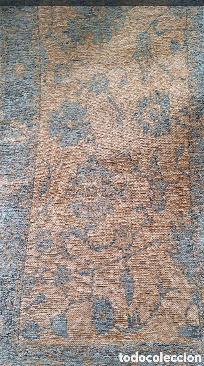 Antig&uuml;edades: Alfombra azul y beige - Foto 3