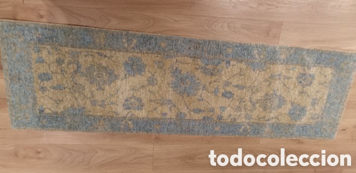 Antig&uuml;edades: Alfombra azul y beige - Foto 5