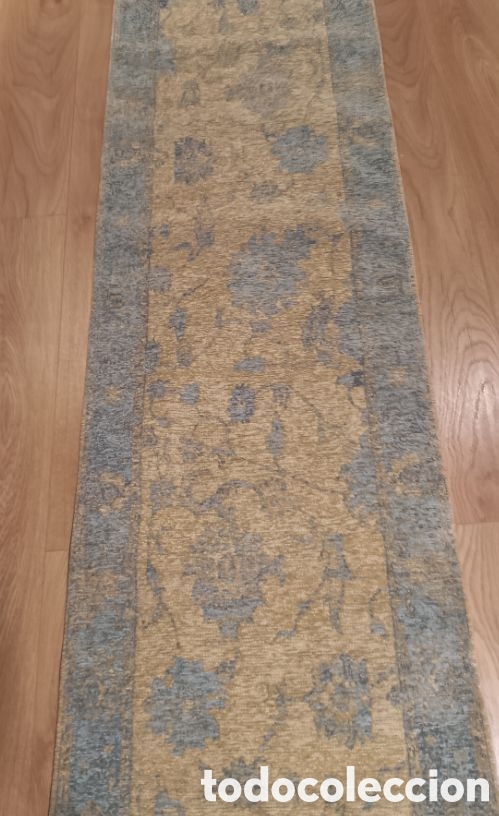 Antig&uuml;edades: Alfombra azul y beige - Foto 1