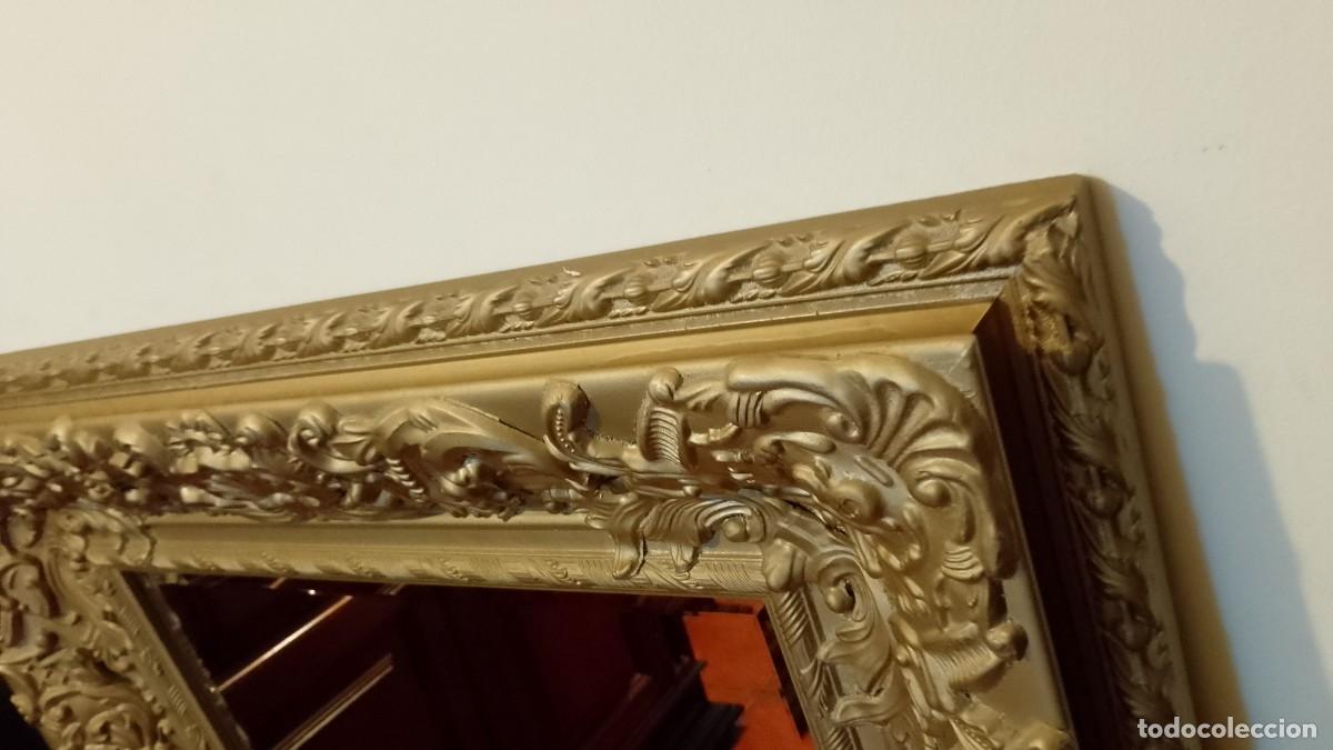 Antig&uuml;edades: Espelho Dourado Moldura trabalhada - Foto 3