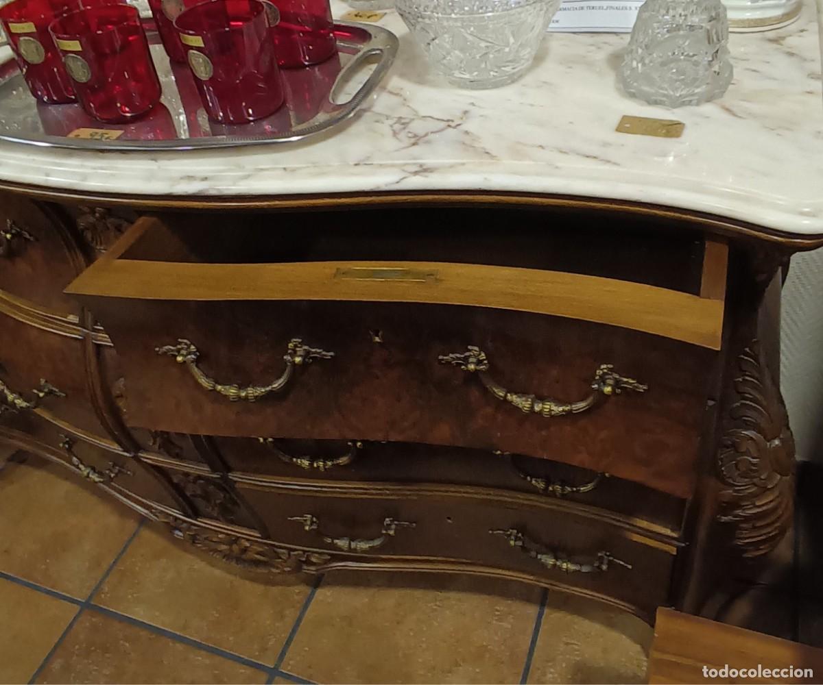 Antig&uuml;edades: C&Oacute;MODA ESTILO PANZUDA MADERA DE RAIZ - Foto 3