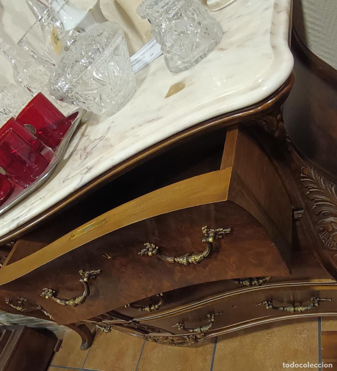 Antig&uuml;edades: C&Oacute;MODA ESTILO PANZUDA MADERA DE RAIZ - Foto 4