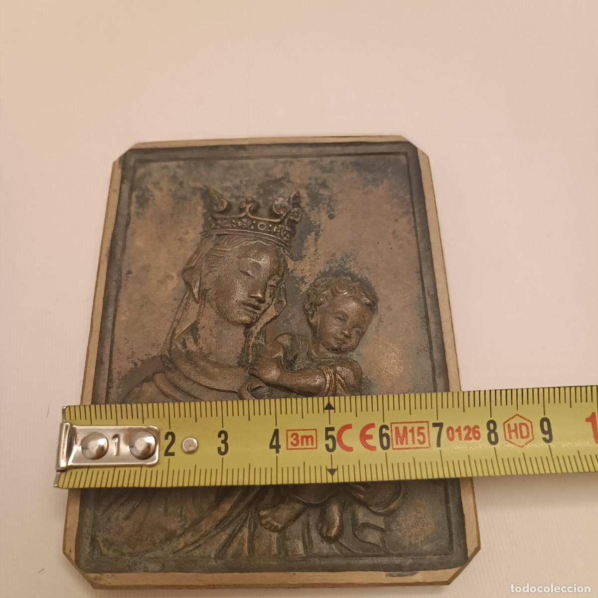 Antig&uuml;edades: PLACA DEVOCIONAL VIRGEN CON NI&Ntilde;O - Foto 7