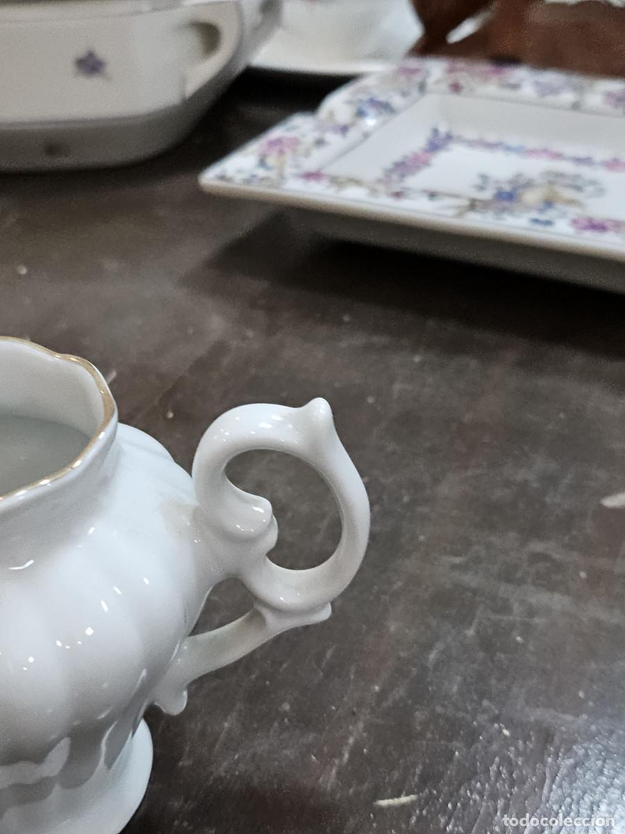 Antig&uuml;edades: jarra de porcelana blanca - Foto 2