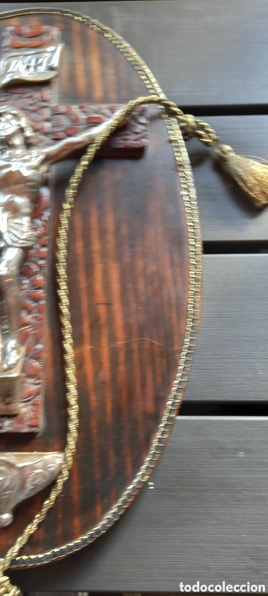 Antig&uuml;edades: ANTIGUA BENDITERA CON JESUCRISTO - Foto 3