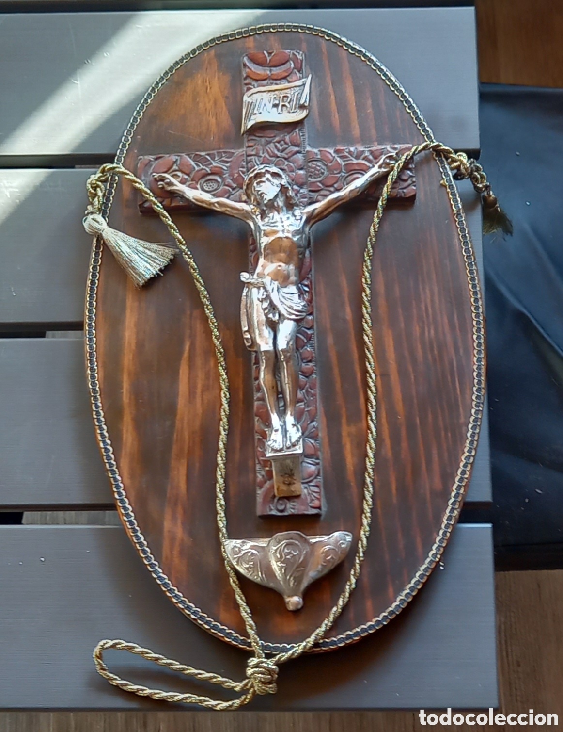 Antig&uuml;edades: ANTIGUA BENDITERA CON JESUCRISTO - Foto 22