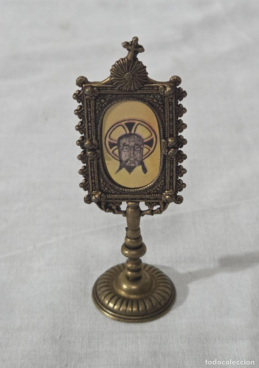 Antig&uuml;edades: Imagen cristo en metal - Foto 2