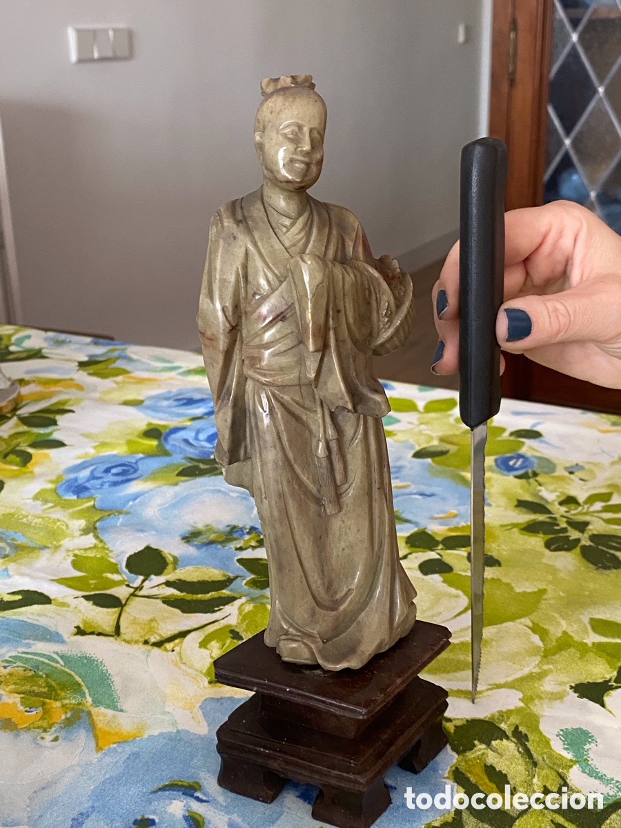 Antig&uuml;edades: Figura chino - piedra - Foto 2