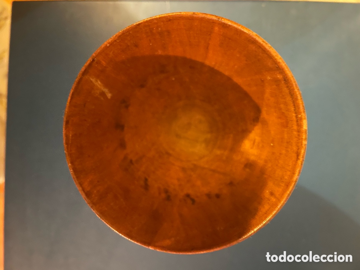 Antig&uuml;edades: CALIZ DE MADERA EN UNA SOLA PIEZA - Foto 2