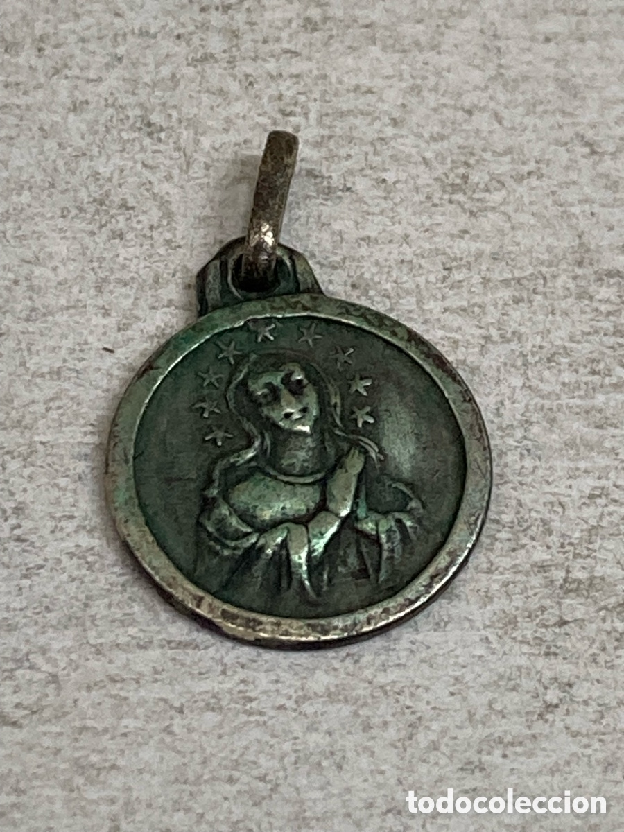 Antig&uuml;edades: Medalla de plata religiosa C406 - Foto 1