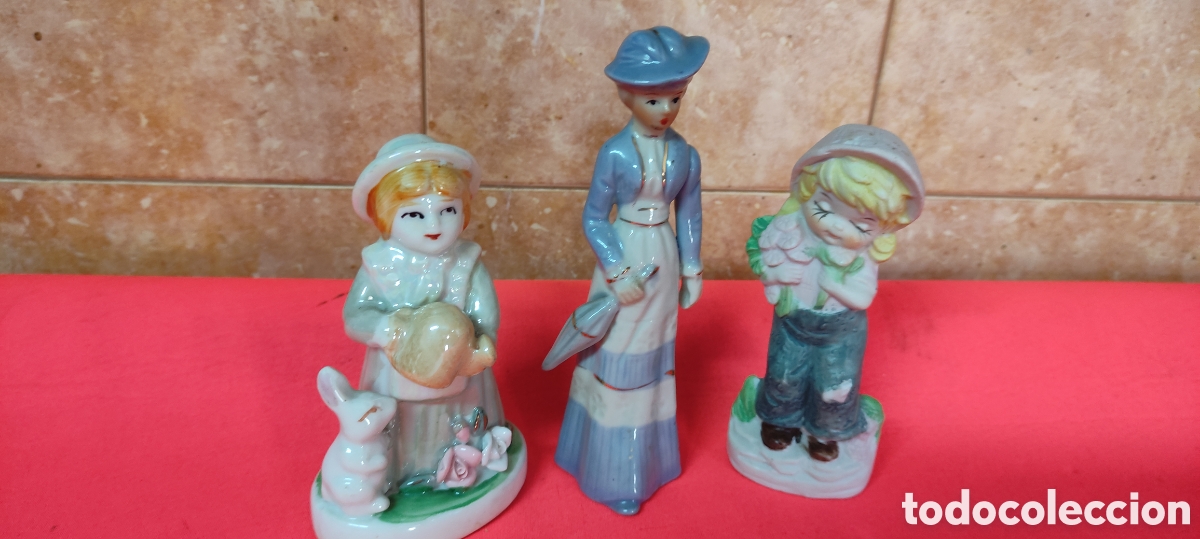 Antig&uuml;edades: Conjunto figuras de porcelana - Foto 3