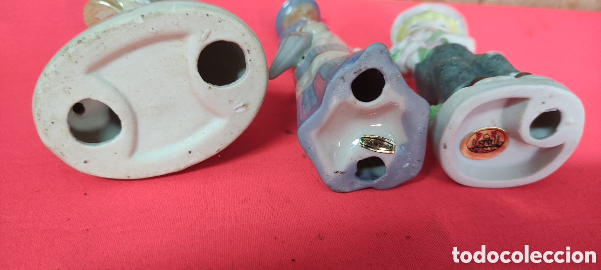 Antig&uuml;edades: Conjunto figuras de porcelana - Foto 7