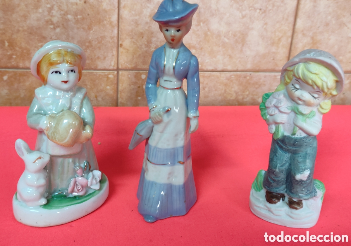 Antig&uuml;edades: Conjunto figuras de porcelana - Foto 1