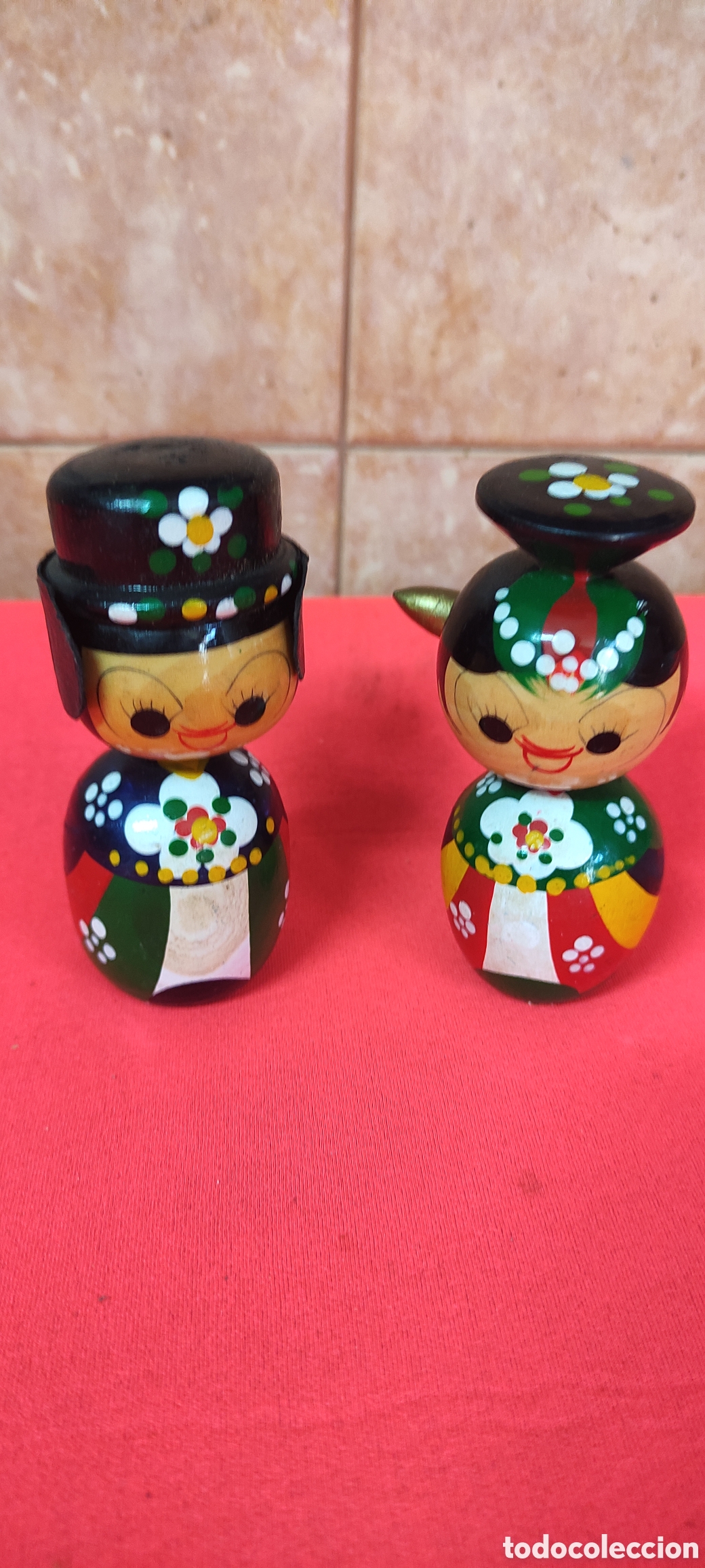 Antig&uuml;edades: Figuras Kokeshi japonesas - Foto 2