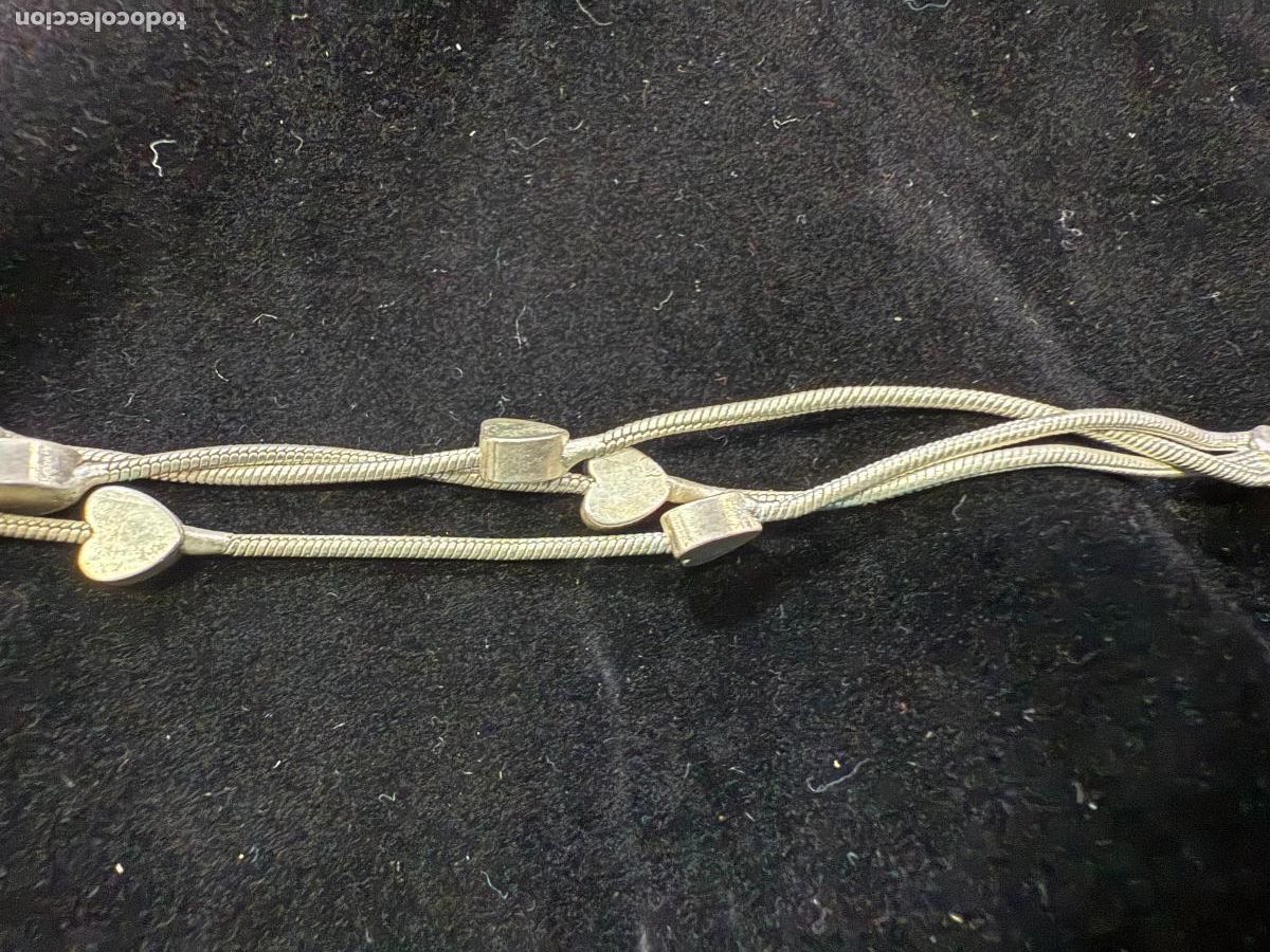 Antig&uuml;edades: PULSERA DE PLATA - MEDIDA ABIERTA 19 CM - Foto 4