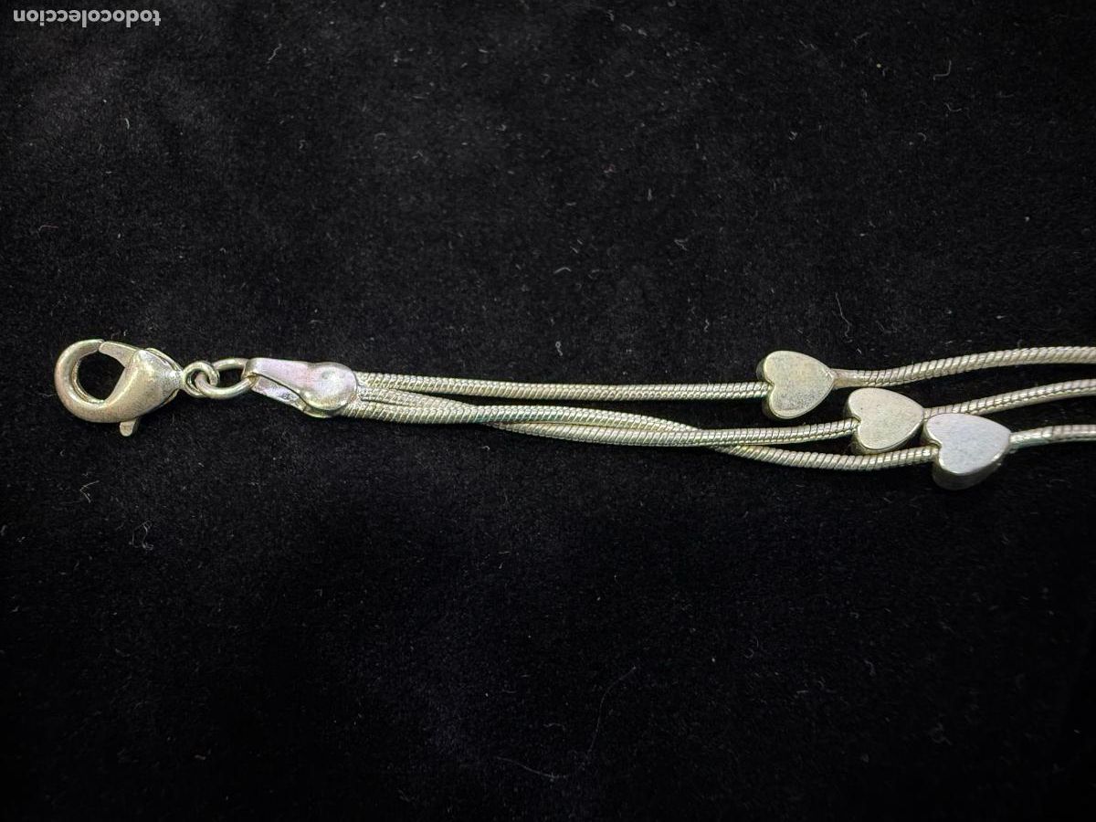 Antig&uuml;edades: PULSERA DE PLATA - MEDIDA ABIERTA 19 CM - Foto 6