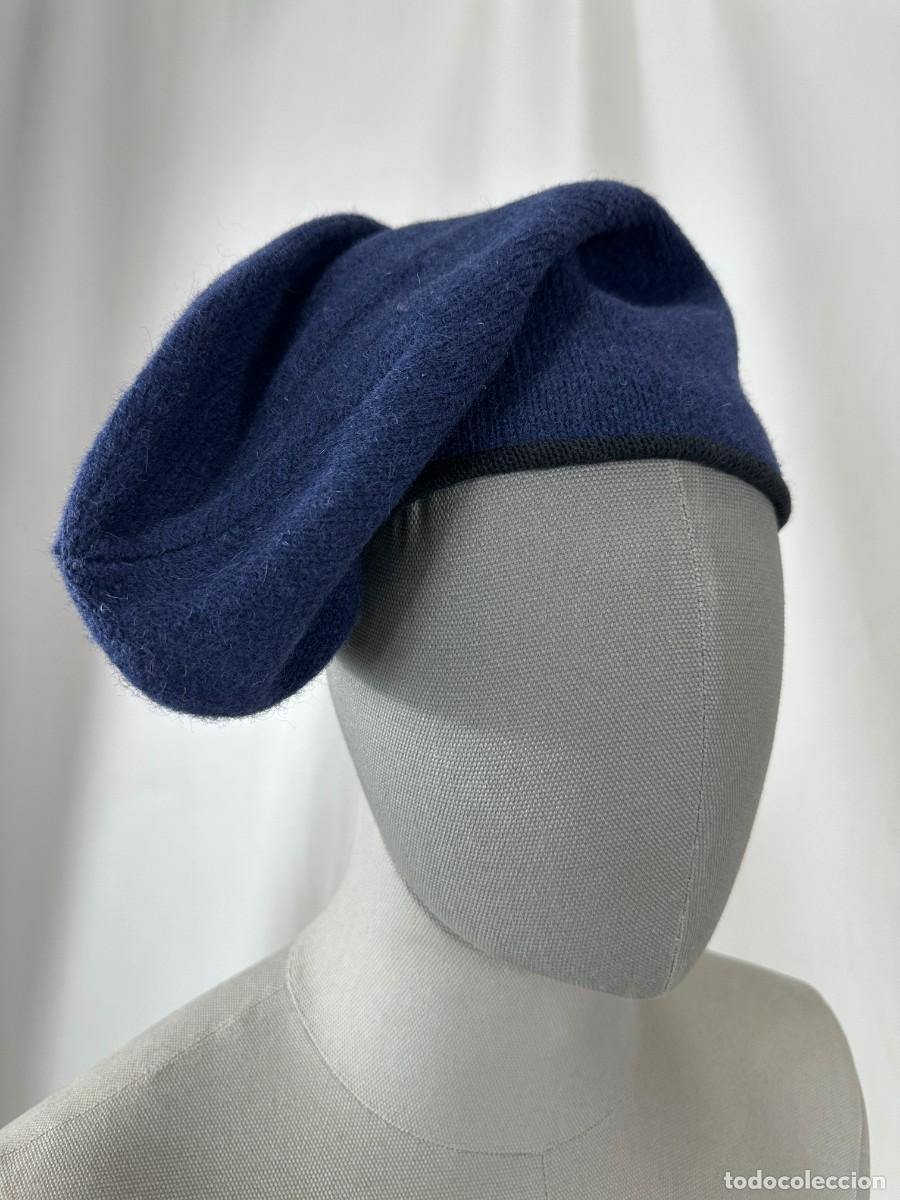 Antig&uuml;edades: BARRETINA, GORRA DE LANA AZUL - Foto 13