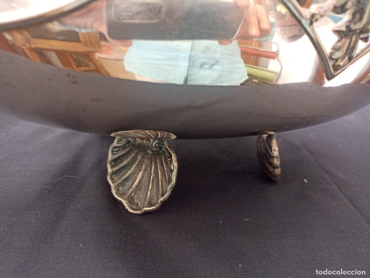 Antig&uuml;edades: Centro de mesa. Ba&ntilde;o de plata. Sirenas - Foto 10
