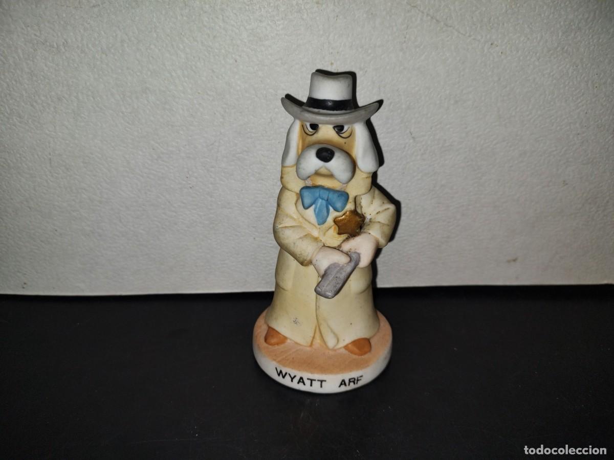 Antiguidades: A5- FIGURA DE PORCELANA. PERRO GANGSTER. THE PRAIRIE DAWGS COLLECTION - 90'S