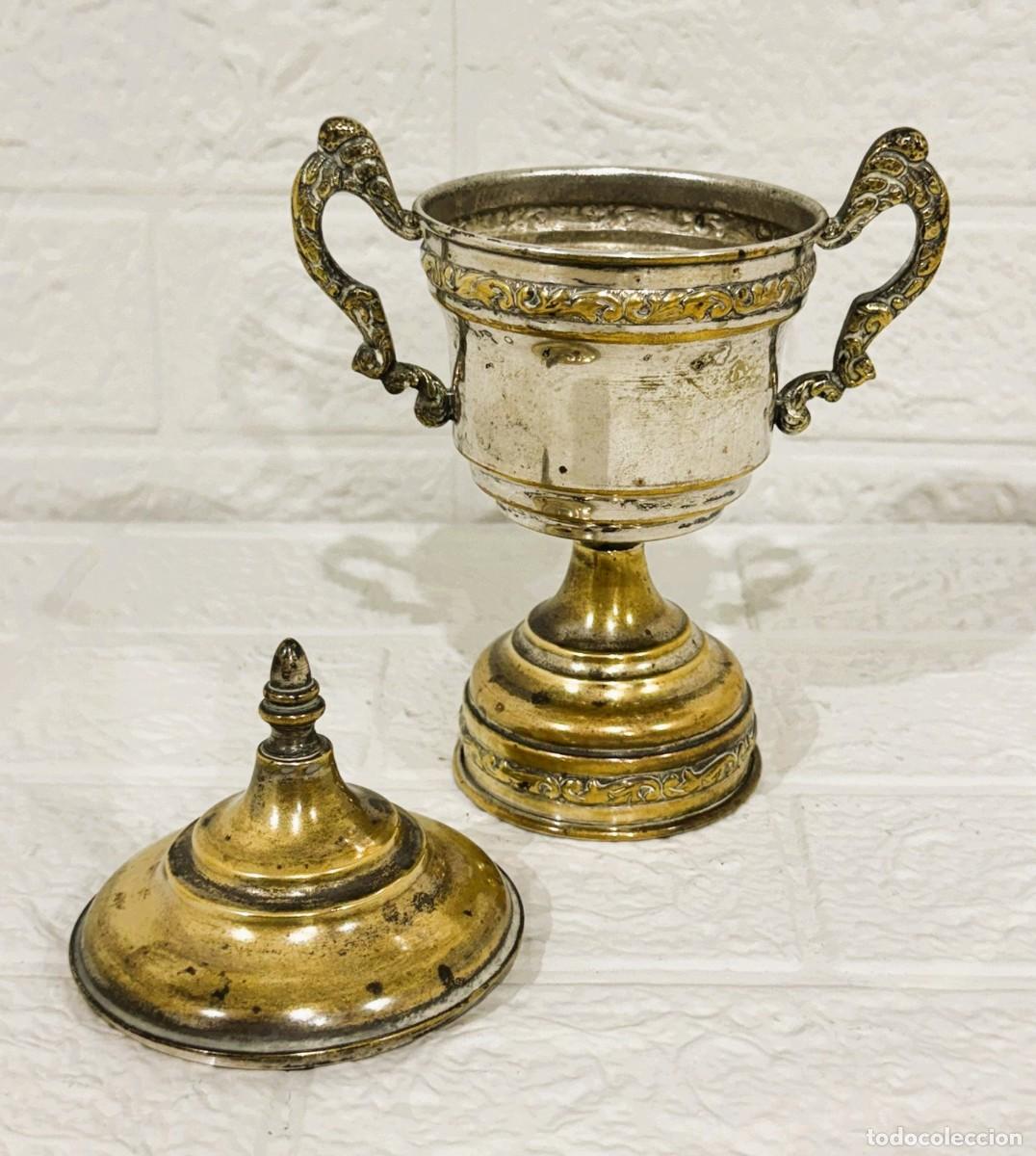Antig&uuml;edades: Antigua copa trofeo tipo c&aacute;liz - Foto 2
