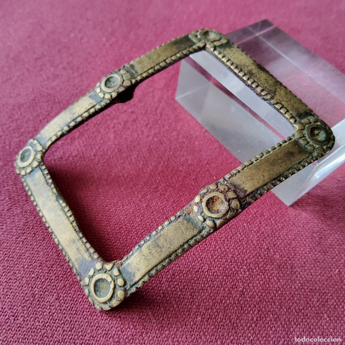 Antig&uuml;edades: ANTIGUA HEBILLA MEDIEVAL DE BRONCE - Foto 7