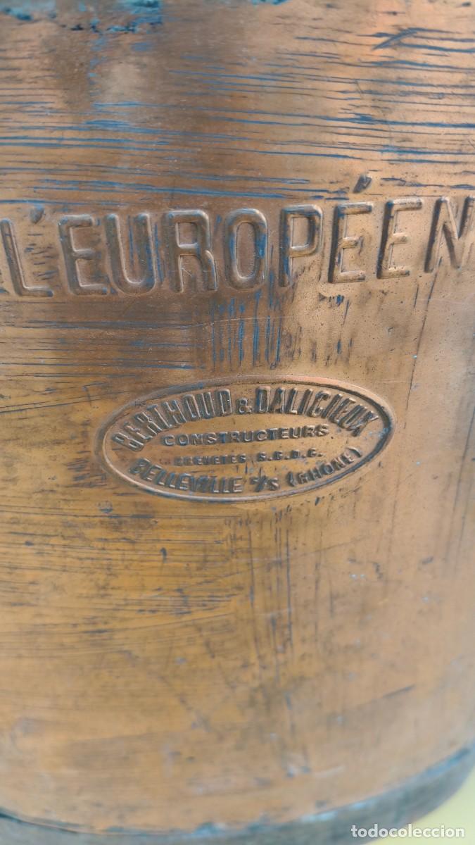 Antig&uuml;edades: Machine a pulv&eacute;riser nue cuivre martel&eacute; 1920 - Foto 3