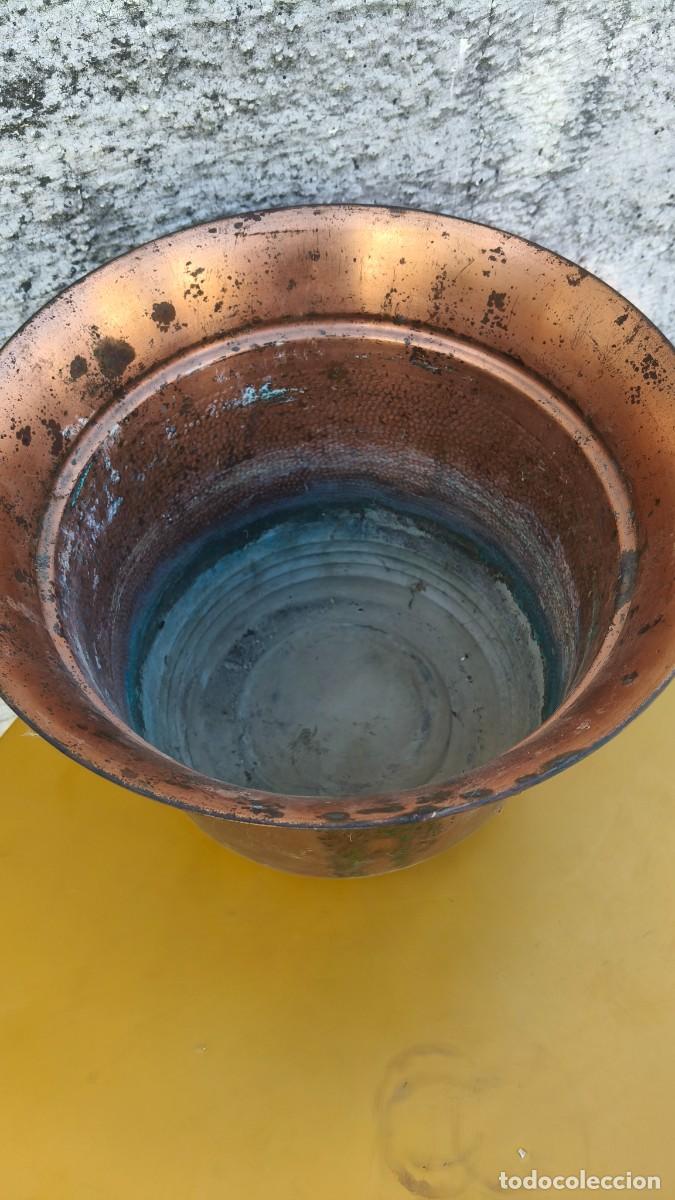 Antig&uuml;edades: Pot de cuivre martel&eacute; 1940 - Foto 1