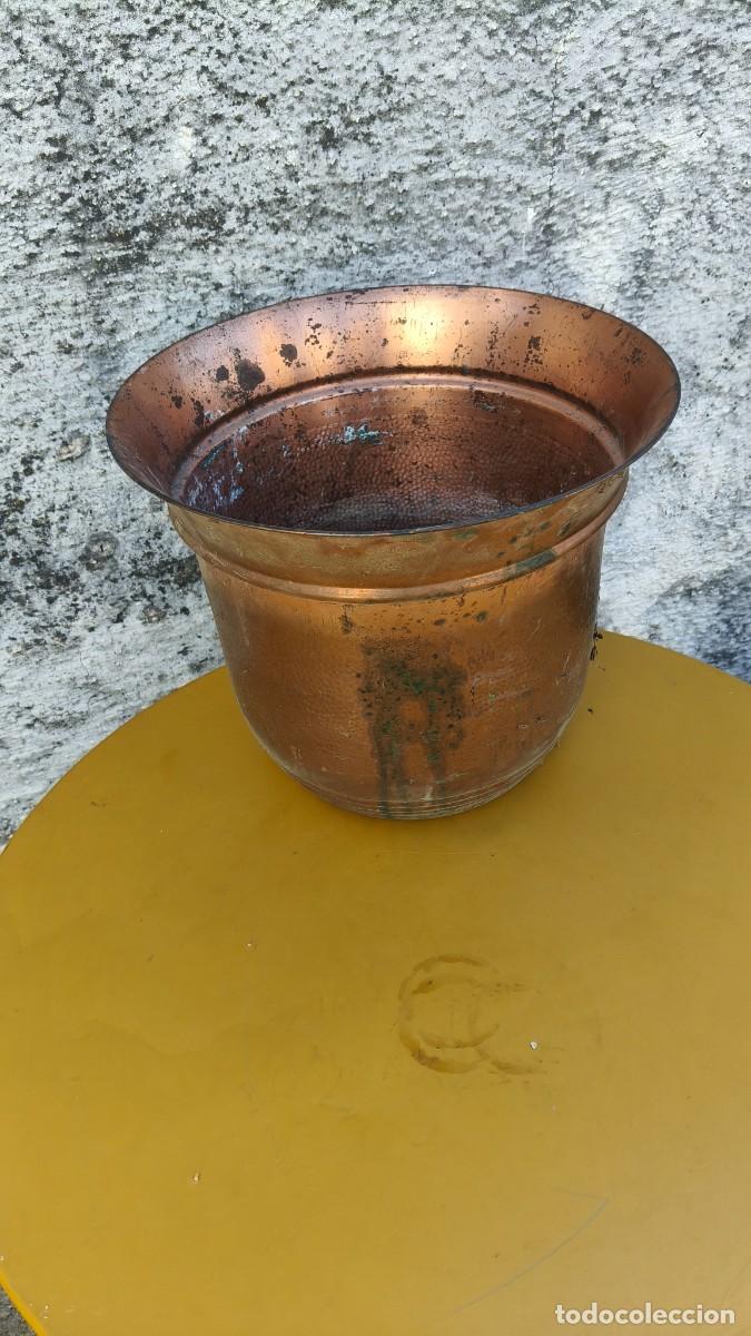 Antig&uuml;edades: Pot de cuivre martel&eacute; 1940 - Foto 2