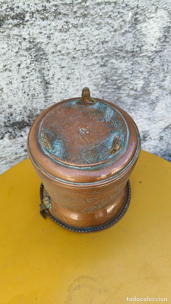 Antig&uuml;edades: Sceau cuivre martel&eacute; 1940 - Foto 2