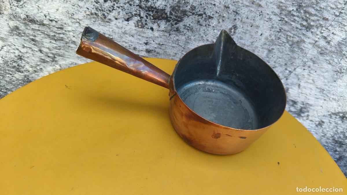 Antig&uuml;edades: Casserole cuivre martel&eacute; 1880 - Foto 1