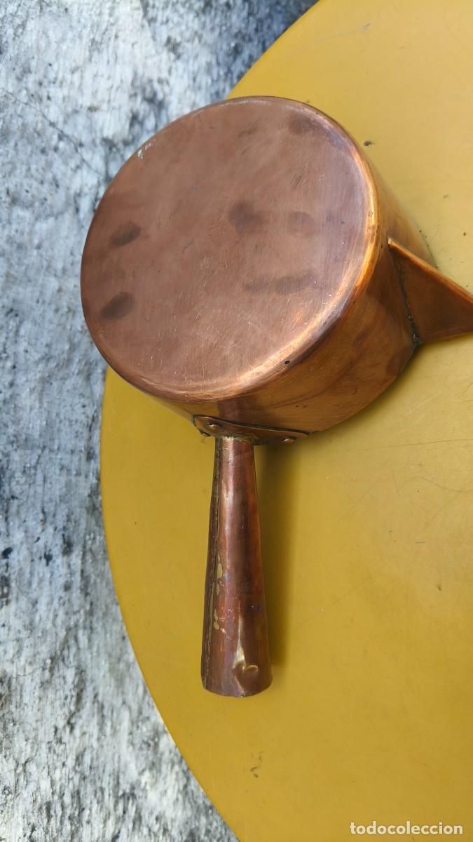 Antig&uuml;edades: Casserole cuivre martel&eacute; 1880 - Foto 3
