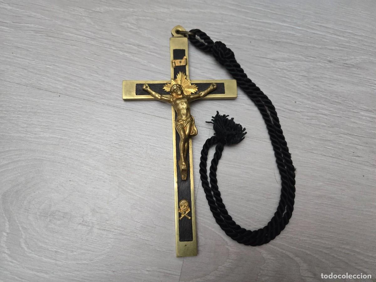 Antig&uuml;edades: CRUCIFIJO EN BRONCE, 21 CMS - Foto 2