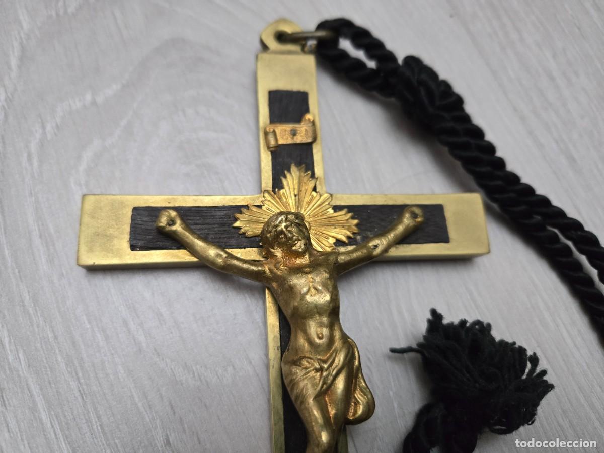 Antig&uuml;edades: CRUCIFIJO EN BRONCE, 21 CMS - Foto 3