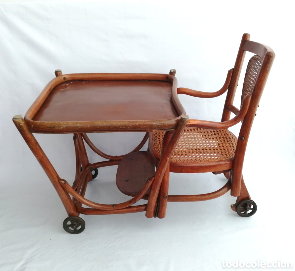 Antig&uuml;edades: Trona mesa Thonet circa 1900 - Foto 2